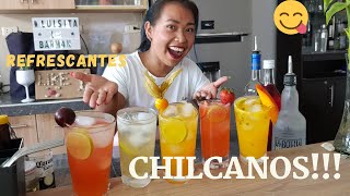 5 CHILCANOS FACILES Y REFRESCANTES bebidas con PISCO la semana del chilcano 🍹😋 [upl. by Rudiger]