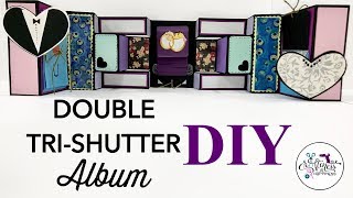 TRISHUTTER card tutorial  Album [upl. by Auqeenahs]