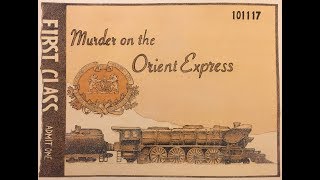 Murder on the Orient Express  Speed Drawing Pen amp Ink Watercolor and Movie Review [upl. by Itak]