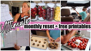 NEW ULTIMATE MONTHLY RESET COOK CLEAN PLAN  ORGANIZE TIFFANI BEASTON HOMEMAKING FREE PRINTABLES [upl. by Eilahs]