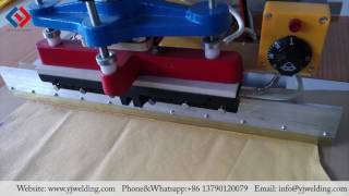 Raincoat Sleeve Welding Test Raincoat Welding Making Machine [upl. by Efron]