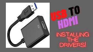 USB to HDMI Driver Installation [upl. by Ewnihc107]