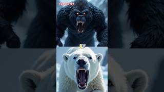 Polar Bear vs All Black Animals Black Yeti Black PantherRaven Black wolf And etc [upl. by Orlina]