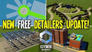 Everything New in the FREE Detailers Patch 1 in Cities Skylines 2 [upl. by Llehcram]