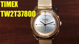 Timex City Milano Rose Gold Stainless Steel Mesh Bracelet Watch TW2T37800 [upl. by Akived776]