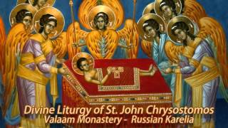 Divine Liturgy of St John Chrysostomos Valaam Monastery [upl. by Sellihca]