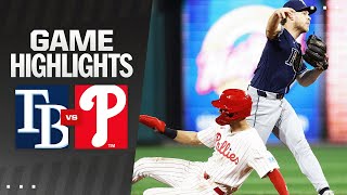 Rays vs Phillies Game Highlights 9924  MLB Highlights [upl. by Nevlin266]