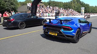 BMW M3 G80 Competition vs Lamborghini Huracán Performante vs Ferrari 812 GTS [upl. by Vaish]