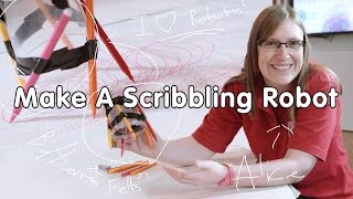 How to Make a Scribbling Robot  Do Try This at Home  We The Curious [upl. by Hadsall]