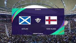 Scotland U19 vs Faroe Islands U19 06092024 U19 Friendlies PES 2021 [upl. by Whitby]