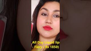 Stila All day liquid lipstick  Fiery stilacosmetics stila fiery liquidlipstick lipstick [upl. by Ityak]