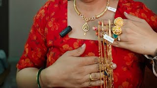 Bumper Wedding Collection in Gold Plated Jewelry  MangalsutraBanglesEarring Chain in Gold Look [upl. by Akirre]