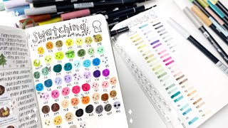 Swatching All Of My Tombow Dual Brush Pens amp Giving My Opinions [upl. by Llenel]