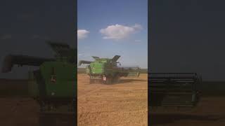 John Deere S770 CuttingEdge Wheat Harvesting 🌾🚜 [upl. by Aehc]