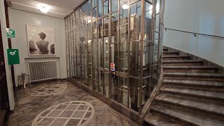 GORGEOUS KONE mod 1928 Gated Traction Elevator  Tändstickspalatset Stockholm Sweden [upl. by Rudin]