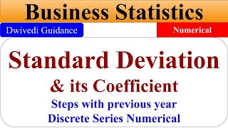 Standard Deviation Discrete Series Standard Deviation Statistics standard deviation formula [upl. by Llennehc949]