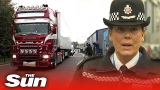 Police move Essex lorry with victims still inside [upl. by Giffard]