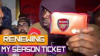 Renewing my Arsenal Season Ticket  Not Cheap strictostrict [upl. by Ruskin769]