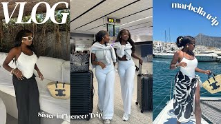 MARBELLA VLOG  sister influencer trip [upl. by Malony]