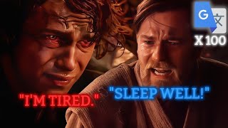 Obi Wan Vs Anakin BUT Its Google Translated 100 TIMES [upl. by Aropizt]