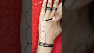 new simple dotted jewellery mehendi design shorts youtubeshorts mehndi hennadesign [upl. by Socher179]