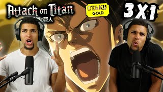 KENNYYYY  Attack On Titan  3x1 REACTION [upl. by Enixam]