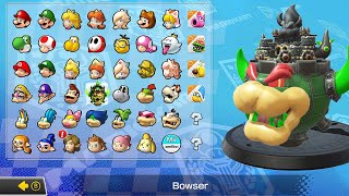 What if you play Bowser Castle in Mario Kart 8 Deluxe DLC Courses 4K [upl. by Hsemin690]