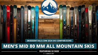 2024 Mens Mid80 mm All Mountain Ski Comparison with SkiEssentialscom [upl. by Holihs]