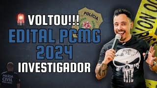 Concurso PCMG Investigador edital liberado novamente com o TJMG dizendo para prosseguir o concurso [upl. by Izmar]