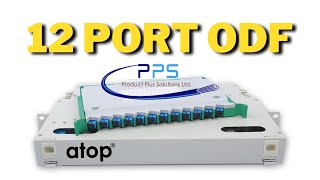 Fiber Optic 12 Port ODF odf fiberoptic productplus fiber fibercable [upl. by Suoirad]