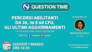 Percorsi abilitanti da 30 36 e 60 CFU gli ultimi aggiornamenti [upl. by Namdor]