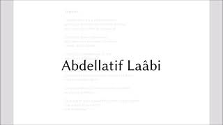 Jatteste Abdellatif Laâbi [upl. by Butterworth874]