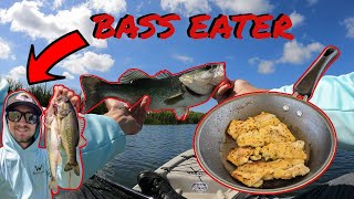 Largemouth BASS Catch Clean Cook Surprising Results [upl. by Pasadis]