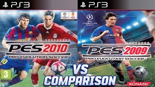 PES 2010 Vs PES 2009 PS3 [upl. by Durer257]