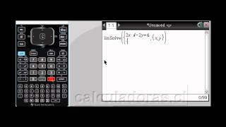 Tutorial TI Nspire CX CAS Sistema de ecuaciones con números complejos [upl. by Leilamag]