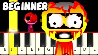 All Incredibox Sprunki PHASE 3 Tunes  Slow and Easy Piano Tutorial  Beginner [upl. by Oigolue545]