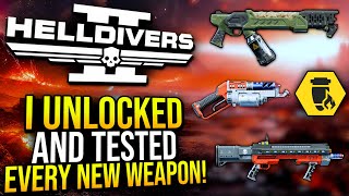 Helldivers 2  I Tested EVERY New Weapon in the Freedoms Flame Warbond [upl. by Annalee]