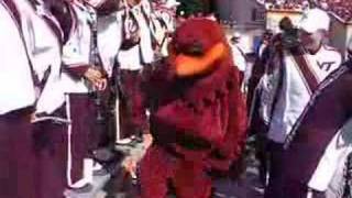 Virginia Tech Hokie Bird performing Crank That Soulja Boy [upl. by Pentheas]