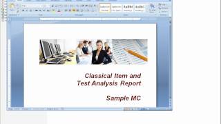 Interpreting classical test theory analysis  Iteman 4 output [upl. by Anaibib]