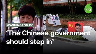 Washington DC neighborhood rattled by noisy protests outside Chinese Ambassador’s residence [upl. by Adnohr]