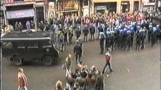 Old Skool Hools German Hooligans  Brussels Belgium 1991 [upl. by Eenyaj]