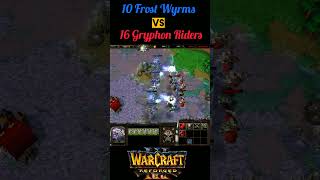 Warcraft 3 Reforged  Frost Wyrms vs Gryphon Riders Who is stronger warcraft shorts reforged [upl. by Luar867]