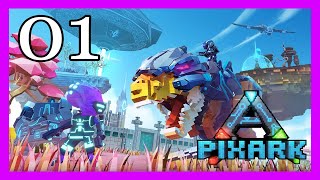 Retour Sur  PixARK  Quoi de Neuf dans le monde des Dinos Pixelisés  01 [upl. by Asyral]