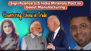 USA India Critical Minerals Pact to Boost Manufacturing to Counter China [upl. by Atrebla323]