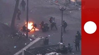 Unseen footage Snipers fire at Maidan protesters during Kiev riots [upl. by Kendrah]