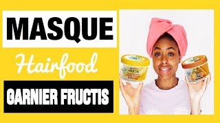 NOUVEAU  GARNIER FRUCTIS HAIR FOOD BANANE🍌⎮Cheveux Crépus [upl. by Amyaj]