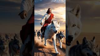 Jesus forgave a white wolf that had stolen his sheepjesus JesusSaves ThankYouJesus jesuschrist [upl. by Aubin]