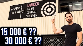 Le PRIX que ma couté mon centre de Lancer de Couteaux et de Haches [upl. by Rimola149]