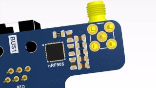 Raspberry Pi Yoda shield v10 RS485NRF905 [upl. by Eoin]