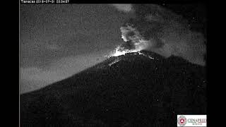 Popocatepetl erupts Big July 31st 2018  Mexico [upl. by Llohcin656]